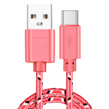 Braided Nylon Usb Type-C Usb-C Data Cable For Fast Charging And Data Transmission
