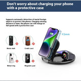 Vertical Three-in-one Wireless Charger & Phone Holder