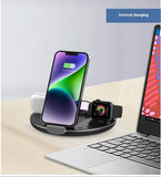 Vertical Three-in-one Wireless Charger & Phone Holder