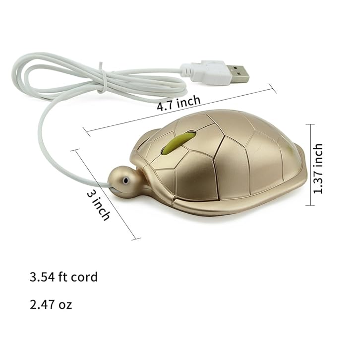 Tortoise Light Sliding Creative Wired Mouse